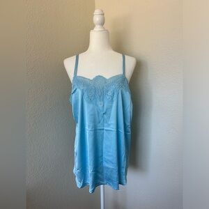NWT TORRID BABY BLUE SATIN LACE TRIM CAMI TORRID SIZE 1 (SIZE 14/16 - 1X)